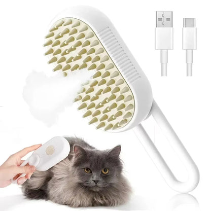 PETTY - Premium Steam Pet Brush 3-in-1