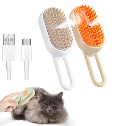 PETTY - Premium Steam Pet Brush 3-in-1