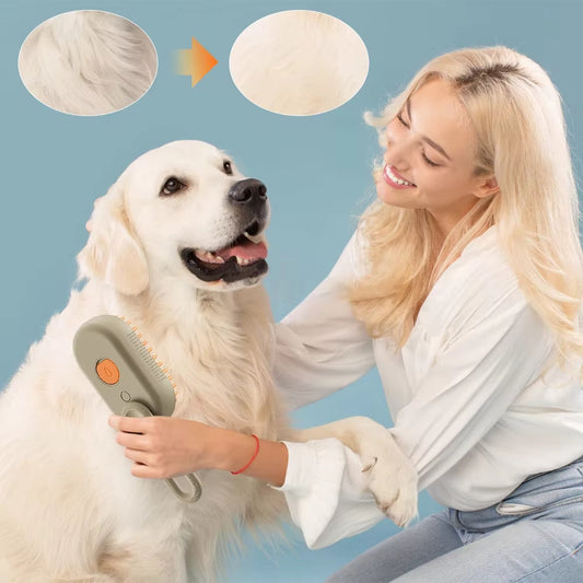 PETTY - Premium Steam Pet Brush 3-in-1