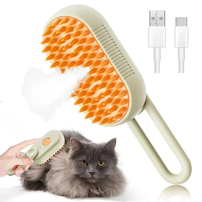 PETTY - Premium Steam Pet Brush 3-in-1