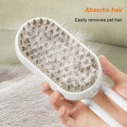 PETTY - Premium Steam Pet Brush 3-in-1